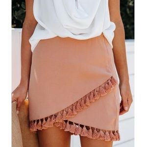 *NWT* VICI TASSEL WRAP SKIRT